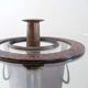Vincent wegnez sculptural bronze and glass console table - belgium 20th