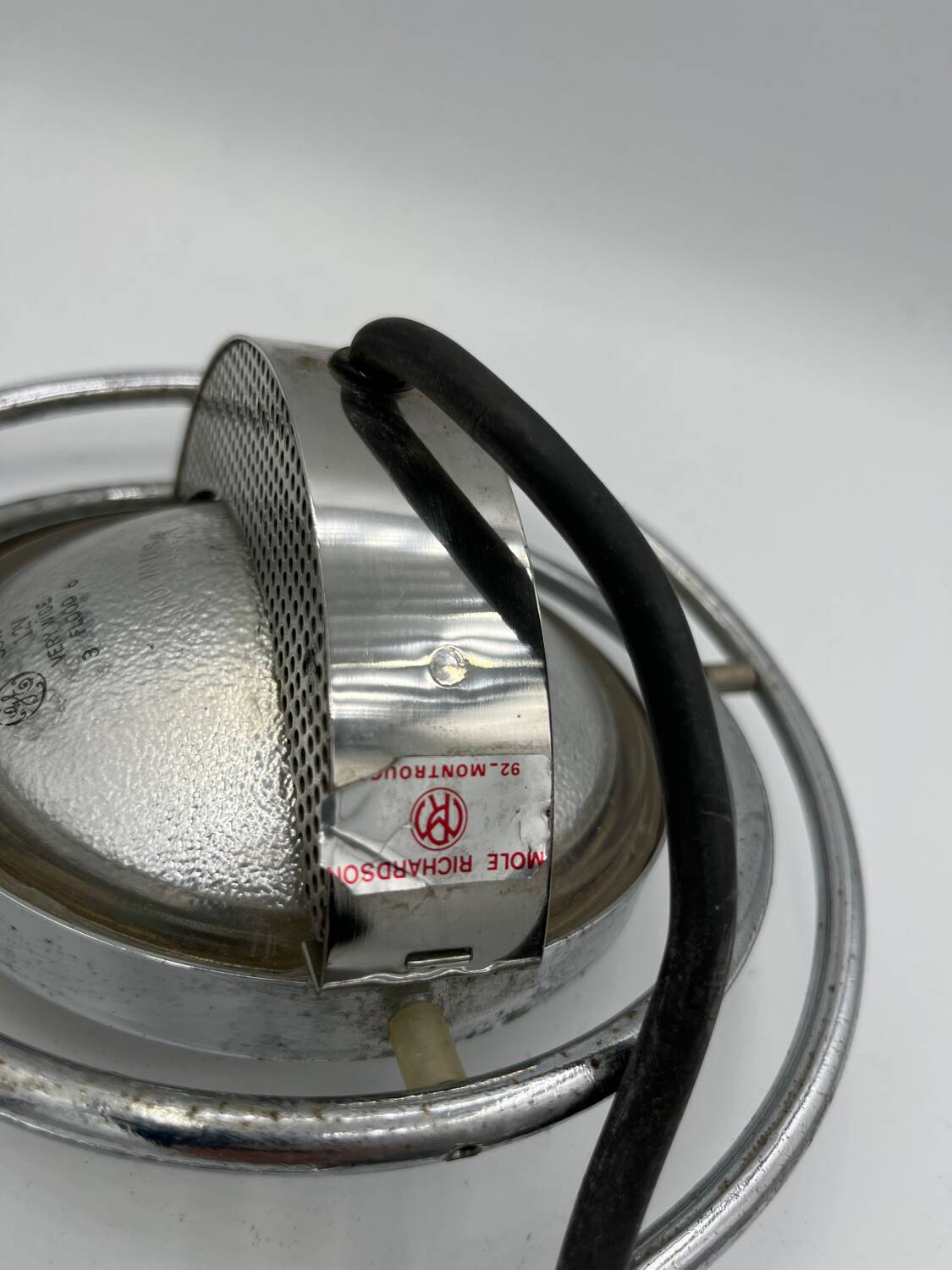 4 adjustable chrome Mole Richardson spotlights