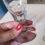 6 verres de bistrot anciens
