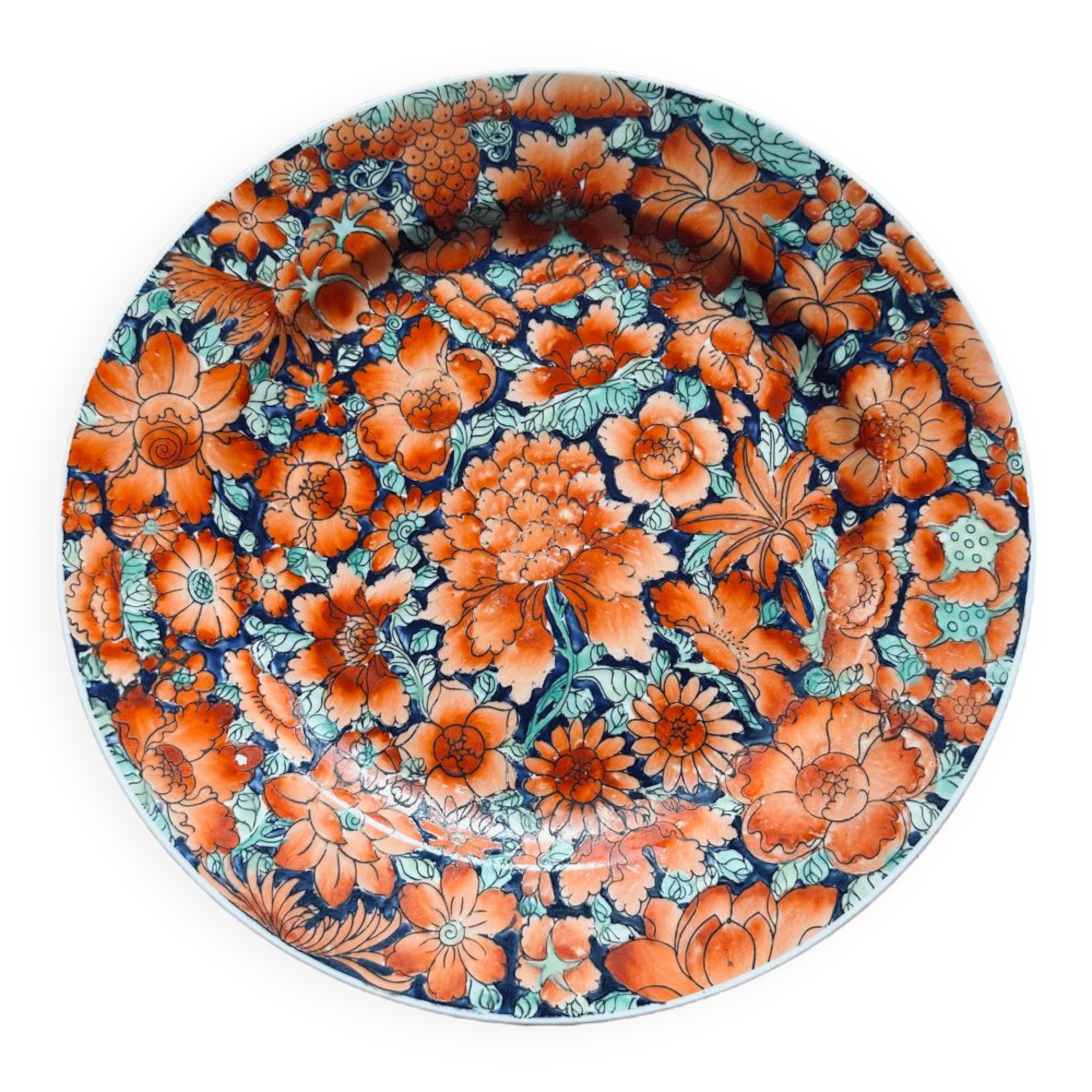 Vintage Flower Plate Yang Cheng Family Collection