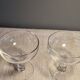 2 coupes à champagne anciennes en cristal de Baccarat