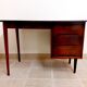 Vintage dark wood desk 50s 60s
