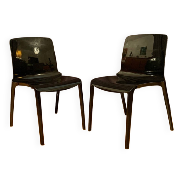 Paire de chaises Tiffany par Marcello Ziliani, Casprini, Italie.