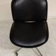 Black leather desk chair by Ico Parisi for MIM Roma