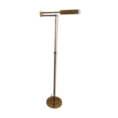 Articulated brass floor lamp