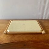 Vintage fiberglass and rattan tray - Sylvie Hétreau - Camaïeu - Alpac
