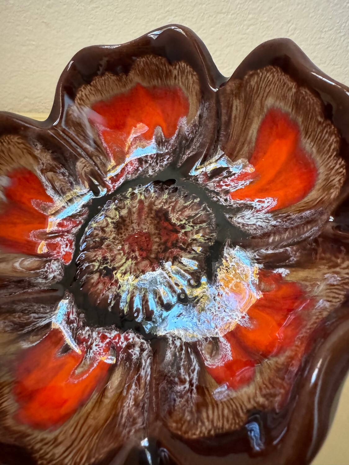Vallauris ceramic flower emptier from the 60s