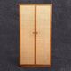 Vintage rattan and woven wicker wardrobe 1970s