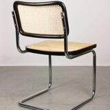 Vintage black B32 Cesca chair by Marcel Breuer, 80s