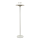 White metal floor lamp, Danish Modern, 1970s