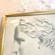 Dessin d’atelier, cadre bois vitré