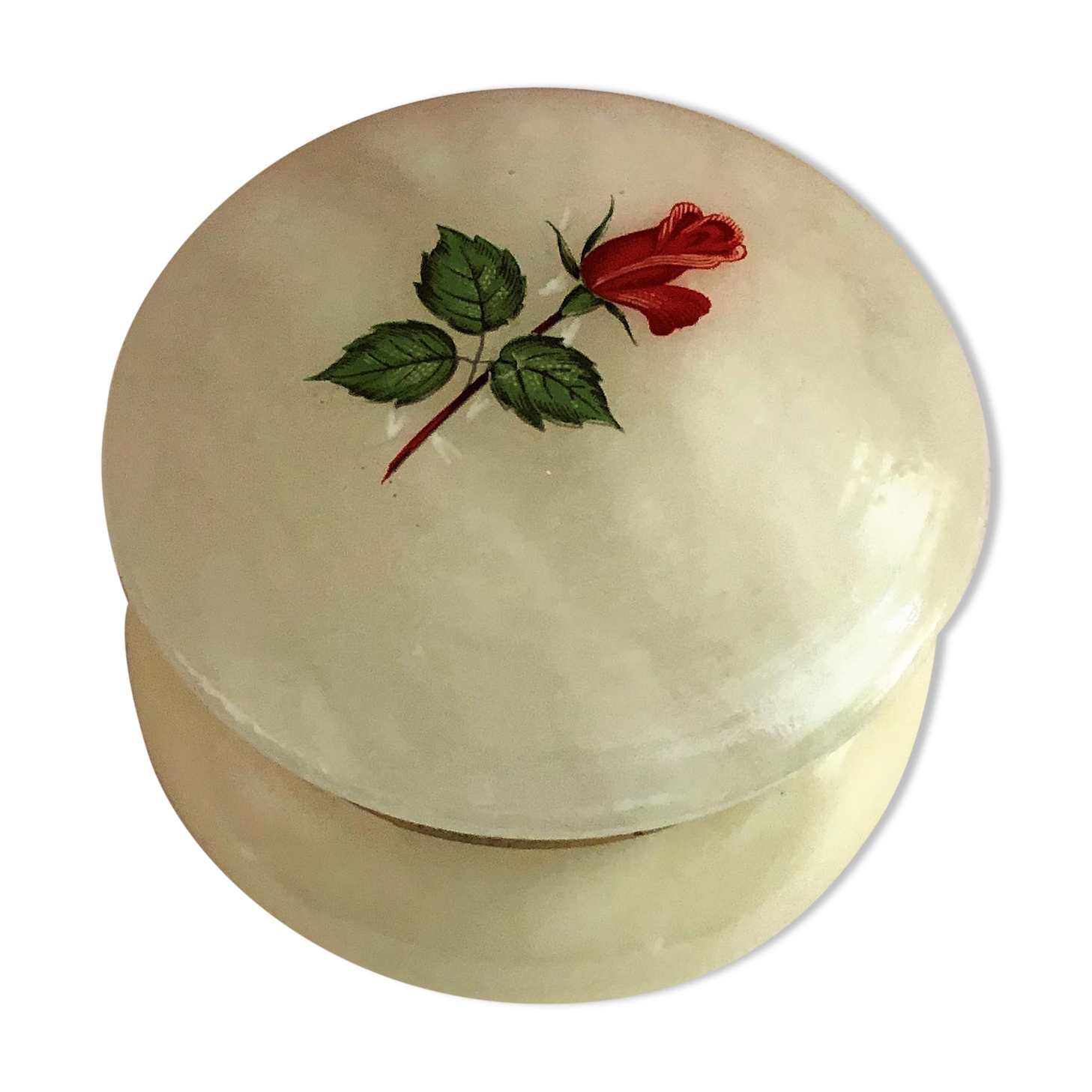 Artisanal alabaster boître white Spain