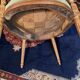 18th century Louis XVI green velvet cabriolet armchair