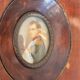 Antique Miniature Napoleon Bonaparte Empire Mahogany Frame Collector's Item