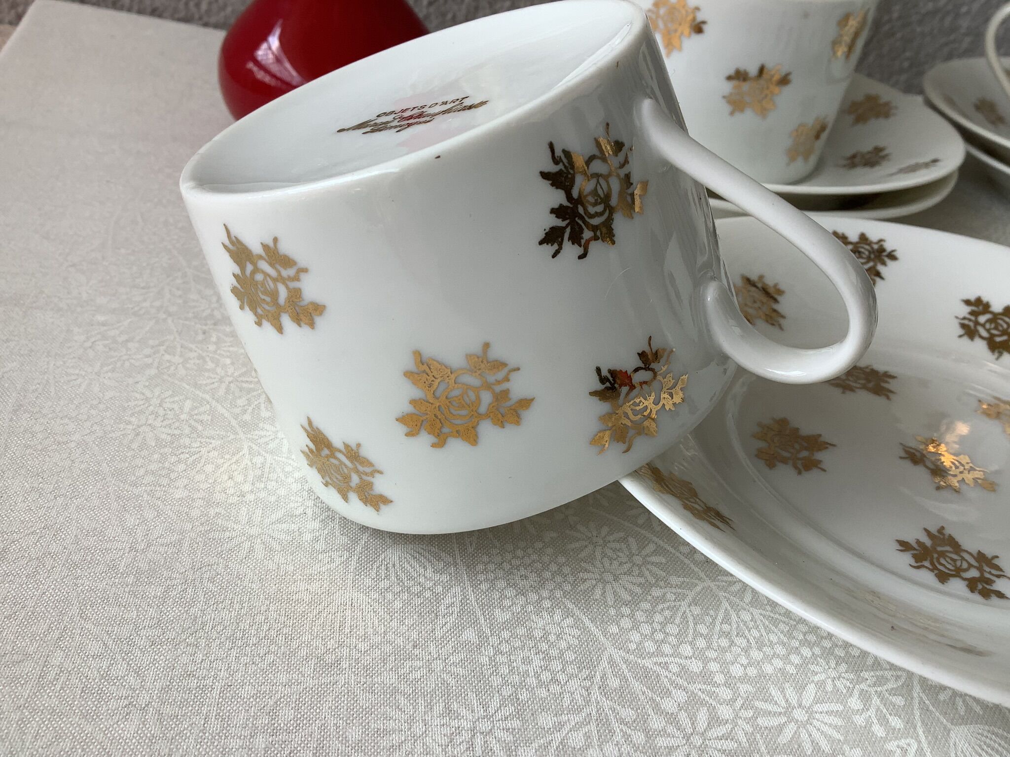Marcel Chaufriasse Limoges tea cups