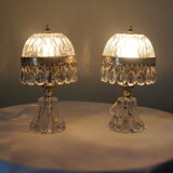 Vintage stamped table lamps