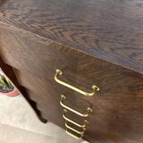 Vintage Scandinavian chiffonnier inclined drawers