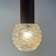 Lustre suspension teck 3 globes minimaliste 60/70