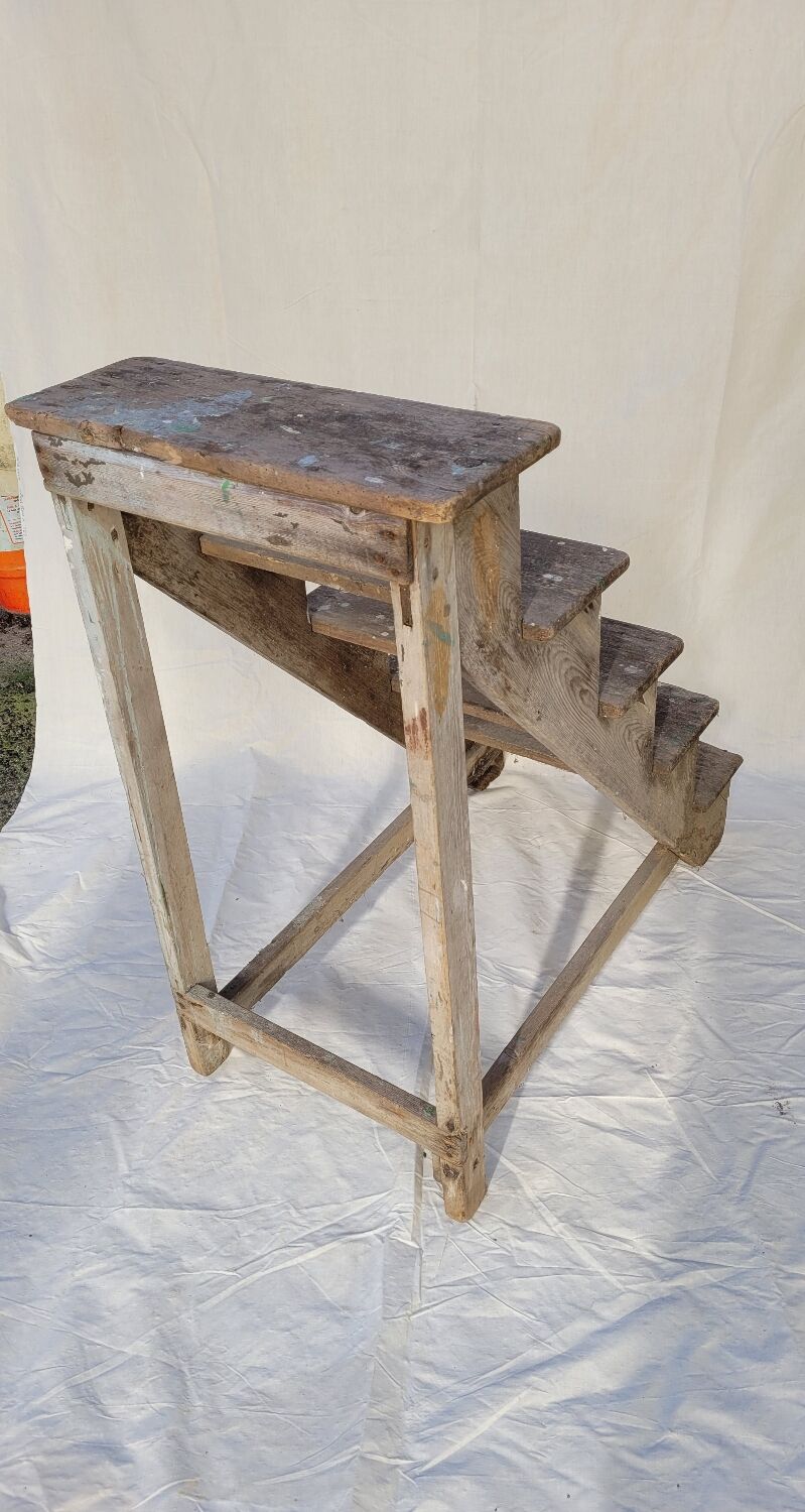 Wooden stepladder