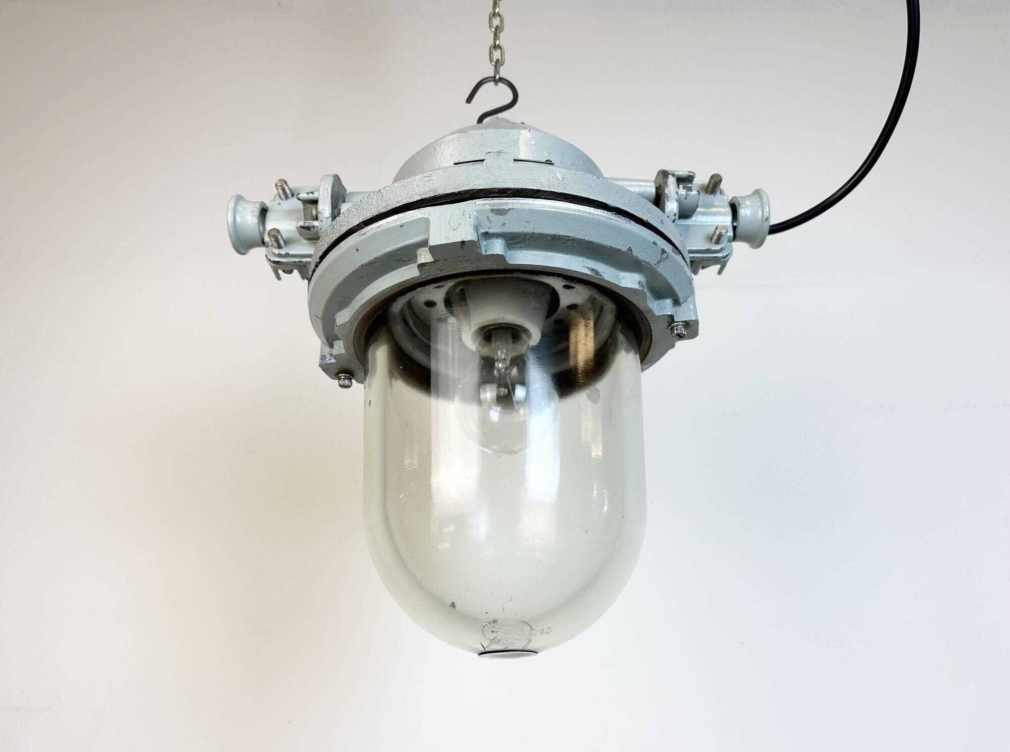 Grey Industrial Cast Aluminium Explosion Proof Light, 1970s