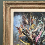 Tableau nature morte signé J.Ouvrier