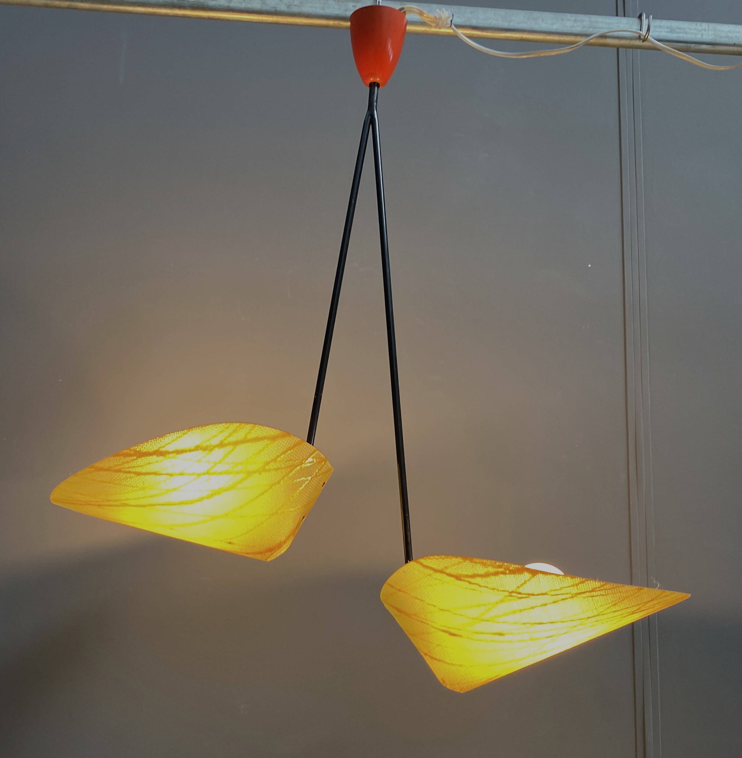 Josef Hurka pendant lamp model 1210 for Napako 1960s