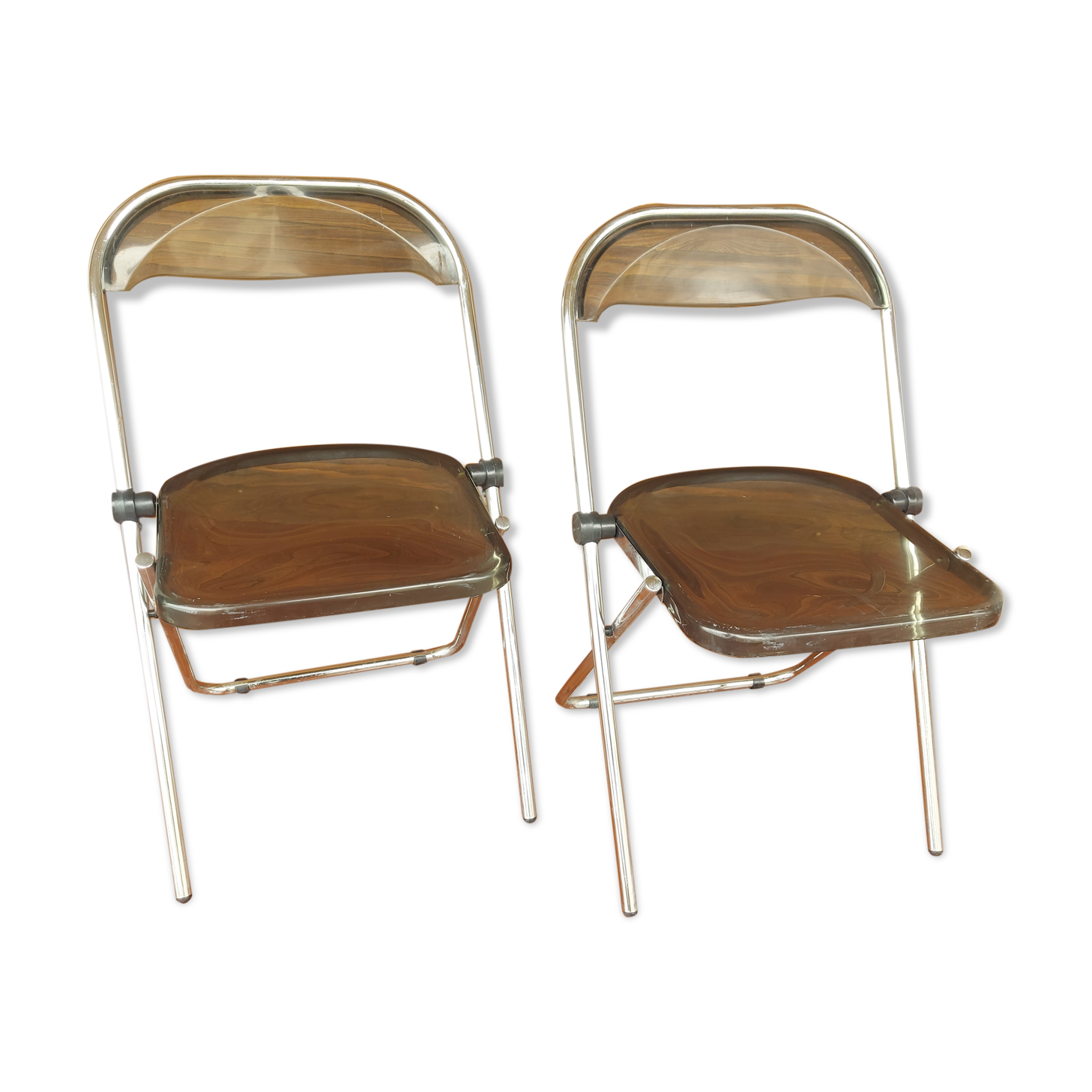2 folding chairs in plexi , Itialienne , 2inn in Lissone