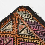 5x7 Multicolor Geometric Style Kilim Rug, Turkish Kilim, 158x218Cm