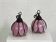 paire d'applique en fer et patte de verre style Tiffany