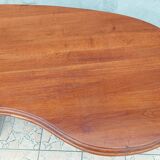 Brutalist table in solid oak