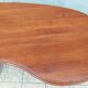 Brutalist table in solid oak