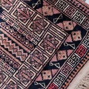 Tapis vintage fait main Baloutche 50x84 cm en laine - 1C1044