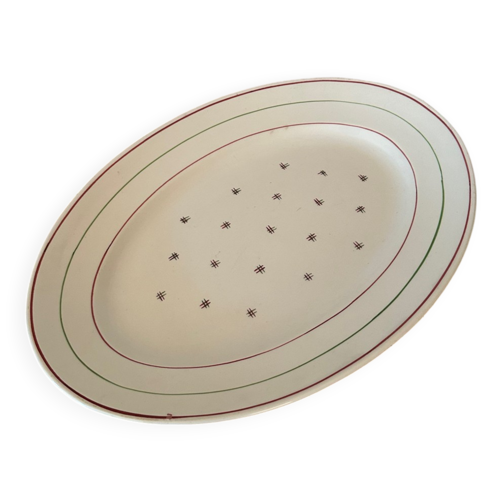 Luneville oval dish