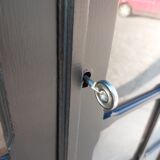 Parisian antique black patinated showcase