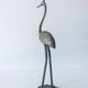Heron, brass bird