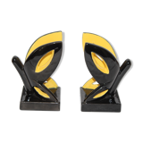 Pair of ceramic book greenhouse