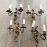4 Appliques en bronze