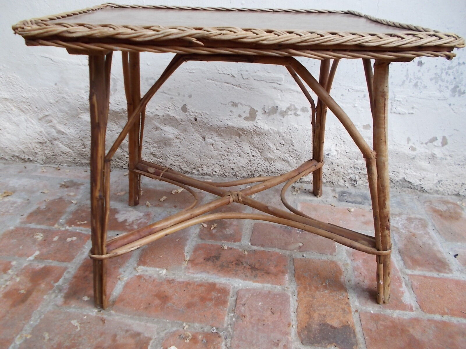 Wicker coffee table