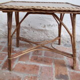 Wicker coffee table