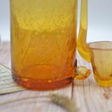 Champagne decanter/Champagne soup in blown glass