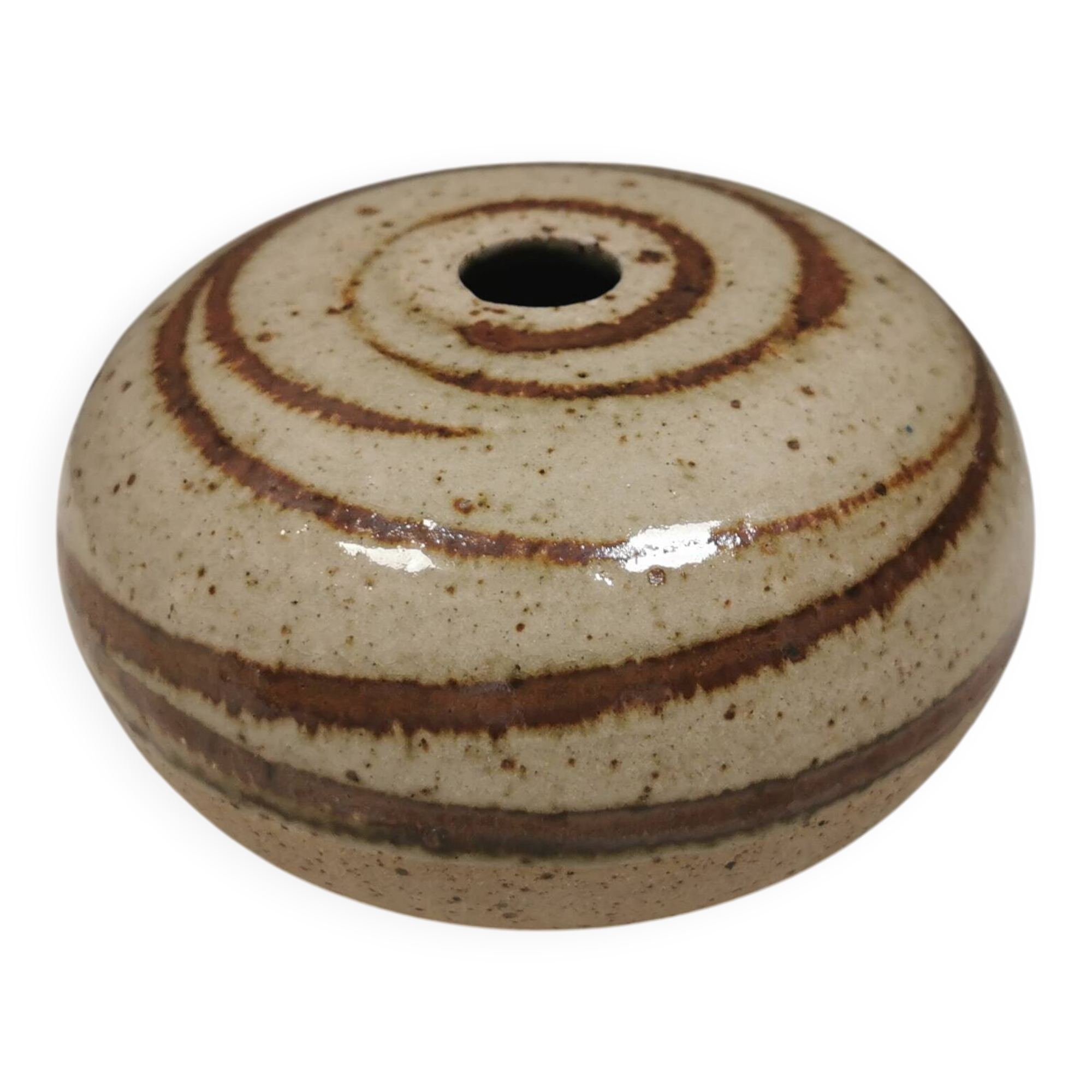 Beautiful ball vase Danish and from the 1980s.