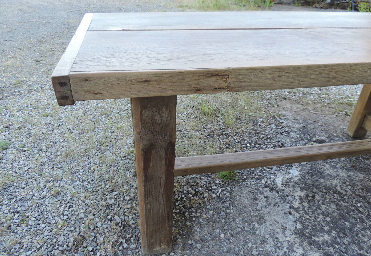 19th century beech farm table