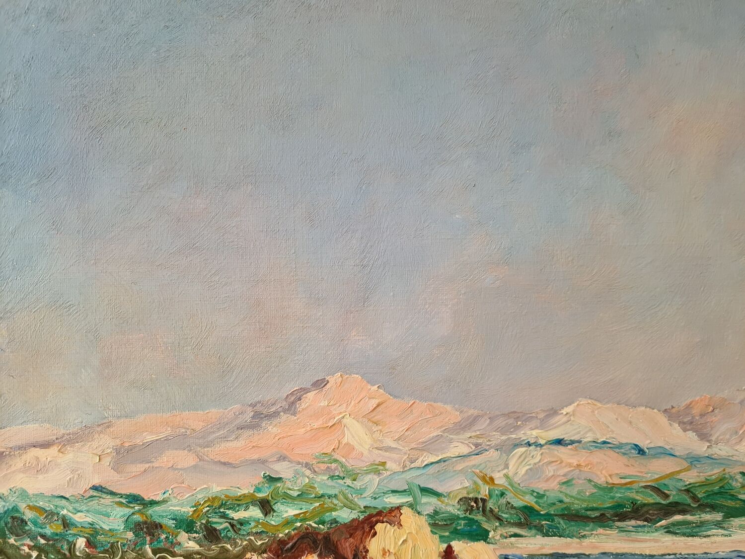 View of Mont Rose in Marseille - Oil on canvas