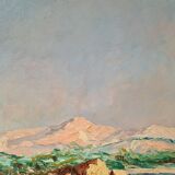 View of Mont Rose in Marseille - Oil on canvas