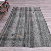 Gray Black Turkish Kilim Rug 159x247Cm SK 240591