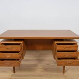 Mid-Century Freestanding Teak Desk, Denmark, 1960s