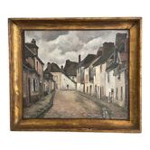 Old painting: oil on canvas signed Gustave Brachet (XXth)