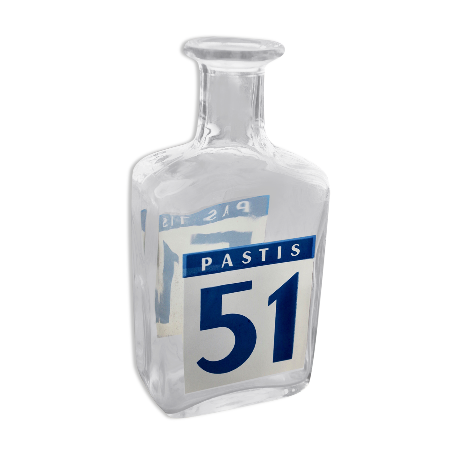 Vintage Pastis 51 retro advertising glass decanter