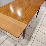 Rectangular dining table veneer rosewood vintage 1970s