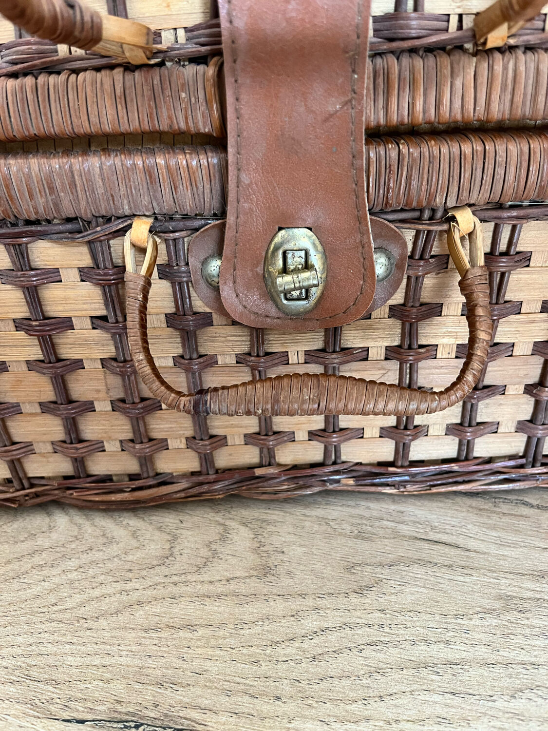 Vintage picnic basket